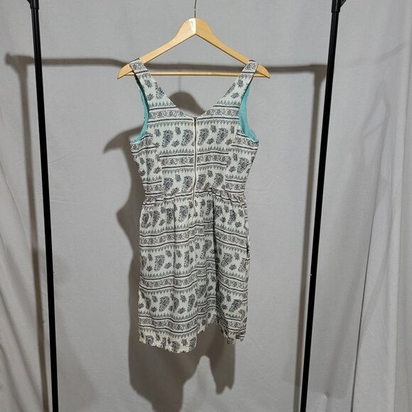 Levi's mini dress sleeveless white flowers boho beach sundress coastal summer - Picture 4 of 16